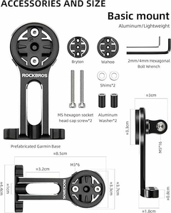 Soporte ciclocomputadora stem aero ruta mtb fk305 - ROCKBROS - tienda online