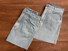 Saia Jeans Metalizada - comprar online