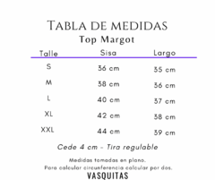 TOP MARGOT AZUL | 5 talles (sin cambio) - tienda online