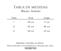 BLAZER ARMANI NEGRO en internet