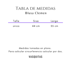 BLUSA CLEMEN - VASQUITAS
