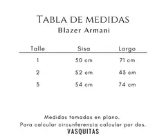 BLAZER ARMANI NEGRO - comprar online