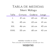 SHORT MÁLAGA - Talle L al XXXL - comprar online