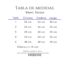 SHORT STREET | Talle 1 al 5 - VASQUITAS