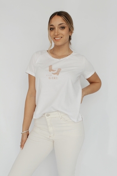 REMERA COW GIRL BLANCO - comprar online