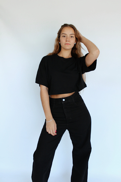 REMERA CROP NEGRO | Talle S al XXL en internet