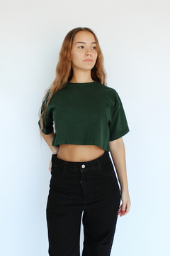 REMERA CROP VERDE | Talle S al XXL en internet