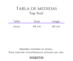 TOP NAIF XL - VASQUITAS