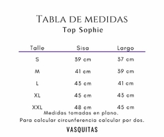 TOP SOPHIE NATURAL | 5 talles - tienda online