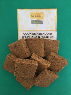 COOKIES AMENDOIM C/ LINHAÇA S/ GLÚTEN - 100g