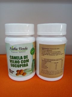 CANELA DE VELHO + SUCUPIRA - NINHO VERDE 60 CAPSÚLAS DE 500mg