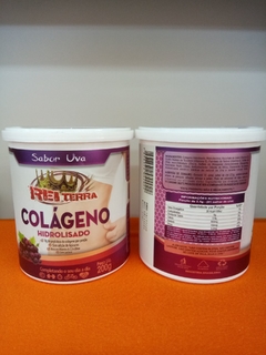 COLAGÉNO HIDROLISADO EM PÓ SABOR UVA - REI TERRA/KING EARTH POTE COM 200g