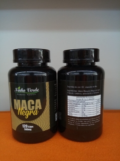 MACA PERUANA NEGRA - 120 CAPSÚLAS DE 500mg