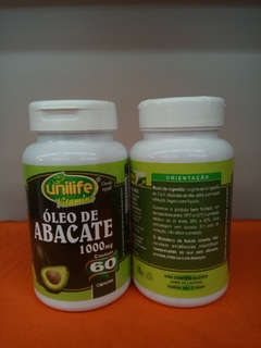 ÓLEO DE ABACATE - UNILIFE 60 CAPSÚLAS DE 1000mg