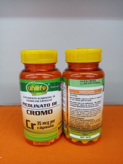 PICOLINATO DE CROMO - UNILIFE 60 CAPSÚLAS DE 500mg