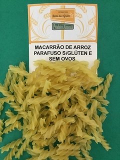 MACARRÃO DE ARROZ PARAFUSO S/GLÚTEN S/OVOS - 100g