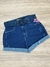 Shorts Jeans Plus size c cinto Escuro Pilily ref 4442.01