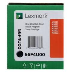 Cartucho de toner original Lexmark 56F4U00 - comprar online