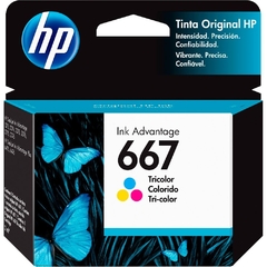 Cartucho de tinta inkjet original HP 667 - 3YM78AL