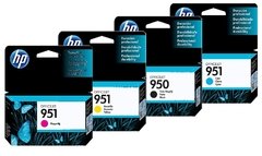 Cartuchos de tinta inkjet originales HP 950 + 951 (Delivery Pack 4 colores)