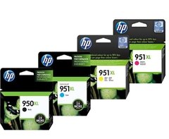 Cartuchos de tinta inkjet originales HP 950XL + 951XL (Delivery Pack 4 colores)