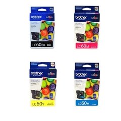 Cartuchos de tinta inkjet originales Brother LC60 (Delivery Pack 4 colores)