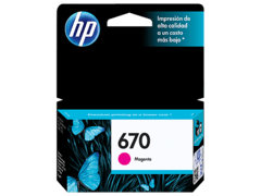 Cartucho de tinta inkjet original HP 670 - CZ115AL