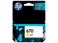 Cartucho de tinta inkjet original HP 670 - CZ116AL