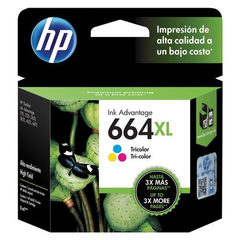 Cartucho de tinta inkjet original HP 664XL - F6V30AL