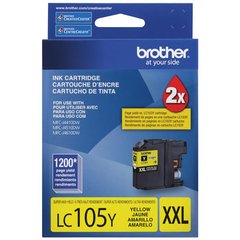 Cartucho de tinta inkjet original Brother LC105Y XXL