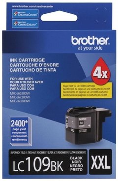 Cartucho de tinta inkjet original Brother LC109BK XXL