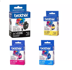 Cartuchos de tinta inkjet originales Brother LC41 (Delivery Pack 4 colores)