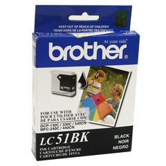 Cartucho de tinta inkjet original Brother LC51BK