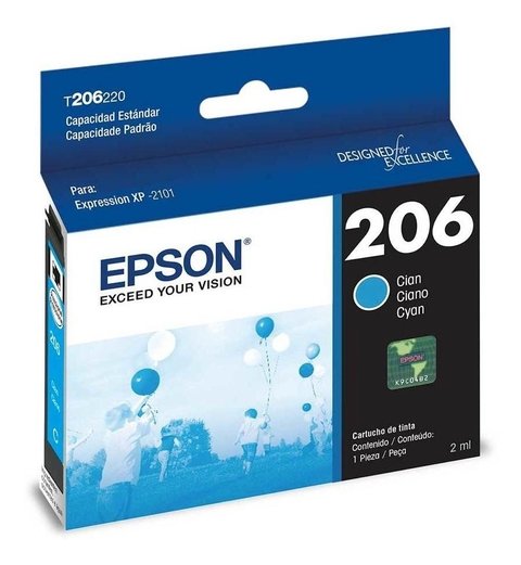 Cartucho de tinta inkjet original Epson 206 - T206220