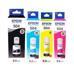 Botellas de tinta inkjet originales Epson 504 - T504 (Delivery Pack 4 colores)