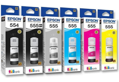COMBO! Tanques de tinta inkjet originales Epson 554 + 555 (Delivery Pack 6 colores)