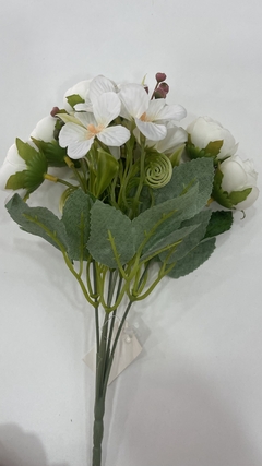 Flor artificial F-4102 branca - comprar online
