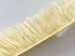 Franja de algodão Amarelo bb 22mm (metro) - comprar online