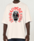 Camiseta Over Heady Tyson Crazy - Off White CO37