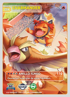 TRADING CARD CHARMANDER DISFRAZADO DE INCINEROAR - POKEMON