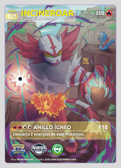 TRADING CARD INCINEROAR- POKEMON - comprar online