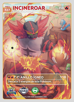 TRADING CARD INCINEROAR- POKEMON