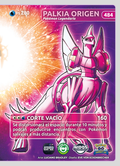 TRADING CARD DIALGA Y PALKIA - POKEMON COMMUNITY DAY en internet