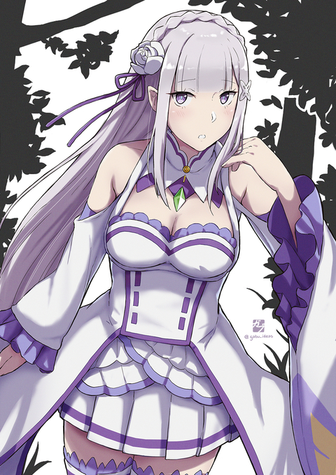 ILUSTRACION EMILIA - RE ZERO POR GABU IDEAS