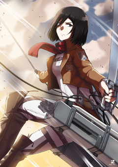 ILUSTRACION MIKASA POR GABU IDEAS