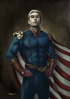 ILUSTRACION HOMELANDER POR DANI TORAZZA