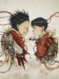 ILUSTRACION RUSTY TETSUO Y CANEDA POR NICO DIMATTIA