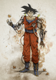 ILUSTRACION RUSTY GOKU POR NICO DIMATTIA