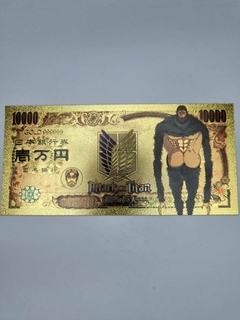 BILLETE DORADO TITANES - ATTACK ON TITAN - tienda online