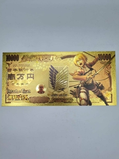 BILLETE DORADO ATTACK ON TITAN - comprar online